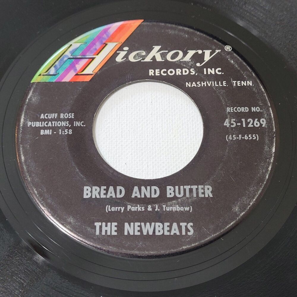 Newbeats - Bread And Butter / Tough Little Buggy - Hickory 45 RPM 7" Vinyl '64